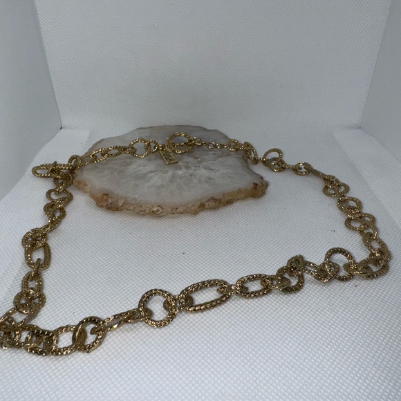 MarisaK Textured Gold-Tone Chain Necklace - Picture 4 of 7